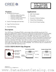 CXXX-UB29X-S0100 datasheet pdf CREE POWER