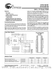 CY7C1021BL-12ZC datasheet pdf Cypress
