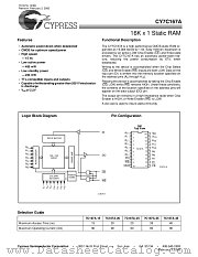 CY7C167A-20VCT datasheet pdf Cypress