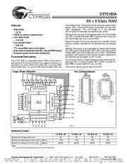 CY7C185A-35DMB datasheet pdf Cypress