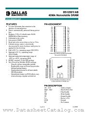 DS1250Y-70 datasheet pdf Dallas Semiconductor