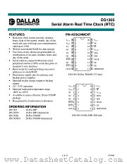 DS1305E datasheet pdf Dallas Semiconductor