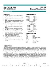 DS1602S datasheet pdf Dallas Semiconductor