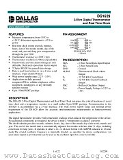 DS1629S datasheet pdf Dallas Semiconductor