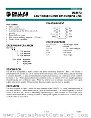 DS1672-2 datasheet pdf Dallas Semiconductor