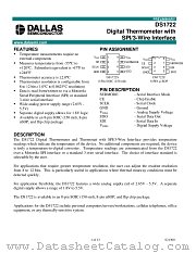DS1722X datasheet pdf Dallas Semiconductor