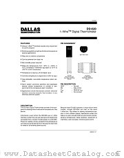 DS1820S datasheet pdf Dallas Semiconductor