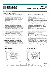 DS1985-F3 datasheet pdf Dallas Semiconductor