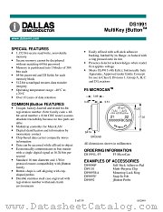DS1991L-F5 datasheet pdf Dallas Semiconductor