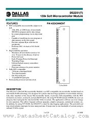DS2251T-128-16 datasheet pdf Dallas Semiconductor