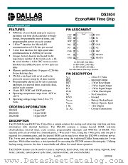 DS2404S-C01 datasheet pdf Dallas Semiconductor