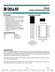 DS2434 datasheet pdf Dallas Semiconductor
