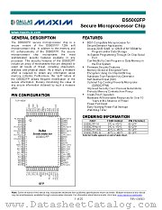 DS5002FPM-16 datasheet pdf Dallas Semiconductor