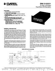 DM-3100U1-1 datasheet pdf Datel