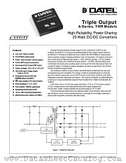 TWR-5_3000-15_500-D12A datasheet pdf Datel