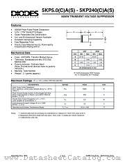 5KP110(C)A datasheet pdf Diodes