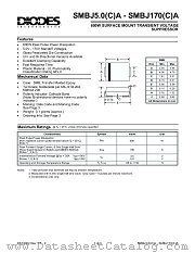 SMBJ150(C)A datasheet pdf Diodes