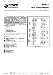 MAS28140NB datasheet pdf Dynex Semiconductor