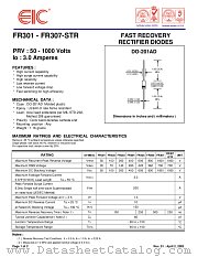 FR307-STR datasheet pdf EIC discrete Semiconductors