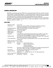 EM73P982H datasheet pdf ELAN Microelectronics