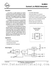 ELM624P datasheet pdf ELM Electronics