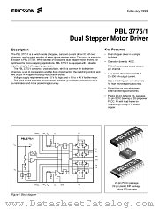 PBL3775_1QNT datasheet pdf Ericsson Microelectronics