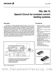 PBL38573_1SOS datasheet pdf Ericsson Microelectronics