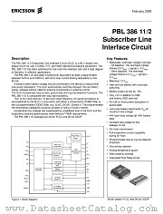 PBL38611_2SHT datasheet pdf Ericsson Microelectronics
