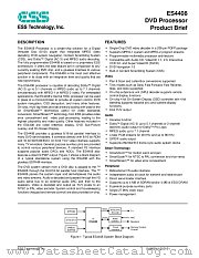 ES4208 datasheet pdf ESS Technology