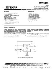 MP7545B datasheet pdf Exar