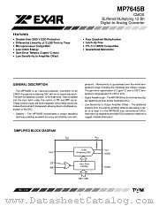 MP7645B datasheet pdf Exar