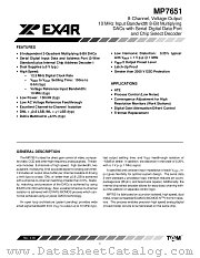 MP7651 datasheet pdf Exar