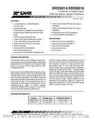 XRD9816 datasheet pdf Exar