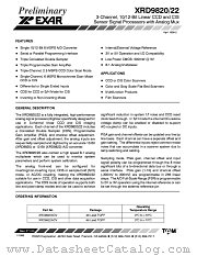 XRD9822 datasheet pdf Exar