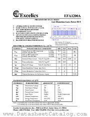 EFA1200A datasheet pdf Excelics Semiconductor