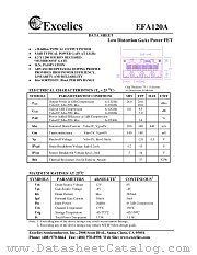 EFA120A datasheet pdf Excelics Semiconductor