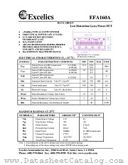 EFA160A datasheet pdf Excelics Semiconductor