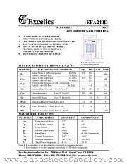 EFA240D datasheet pdf Excelics Semiconductor