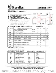 EFC240B-100F datasheet pdf Excelics Semiconductor
