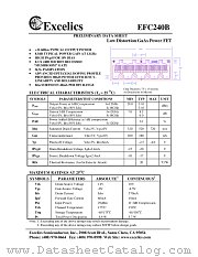 EFC240B datasheet pdf Excelics Semiconductor