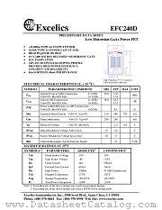 EFC240D datasheet pdf Excelics Semiconductor