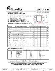 EIA1415A-2P datasheet pdf Excelics Semiconductor