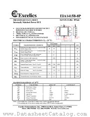 EIA1415B-8P datasheet pdf Excelics Semiconductor