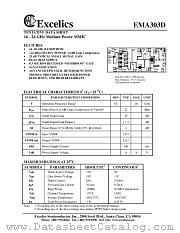 EMA303D datasheet pdf Excelics Semiconductor