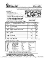 EMA407A datasheet pdf Excelics Semiconductor
