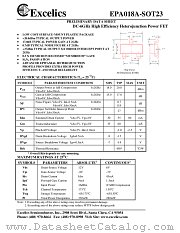 EPA018A-SOT23 datasheet pdf Excelics Semiconductor