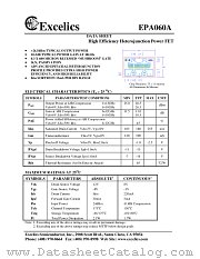 EPA060A datasheet pdf Excelics Semiconductor