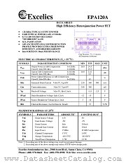 EPA120A datasheet pdf Excelics Semiconductor