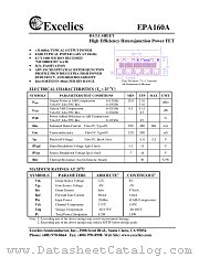 EPA160A datasheet pdf Excelics Semiconductor
