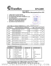 EPA240D datasheet pdf Excelics Semiconductor